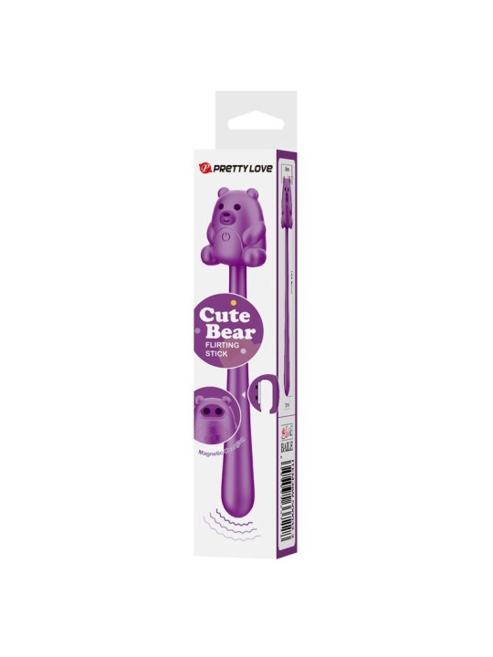 PRETTY LOVE - CUTE BEAR FLIRTING STICK VIBRADOR RECARGABLE