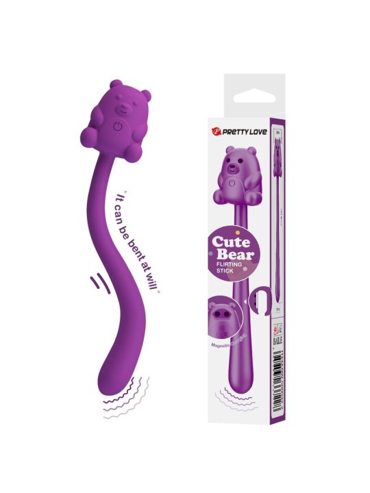 PRETTY LOVE - CUTE BEAR FLIRTING STICK VIBRADOR RECARGABLE