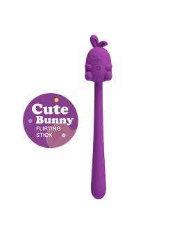 PRETTY LOVE – NIEDLICHER HASE-FLIRTSTIFT, FLEXIBLER VIBRATOR, USB-AUFL