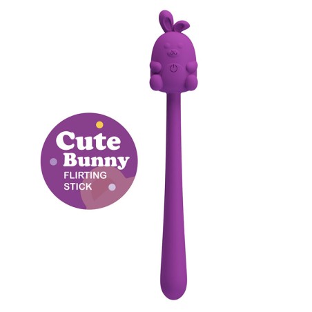 PRETTY LOVE - VIBRADOR FLEXIBLE CUTE BUNNY FLIRTING STICK RECARGABLE U