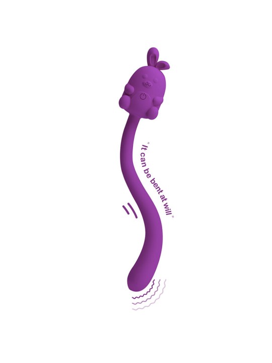 PRETTY LOVE - CUTE BUNNY FLIRTING STICK FLEXIBLE VIBRATOR USB RECHARGE