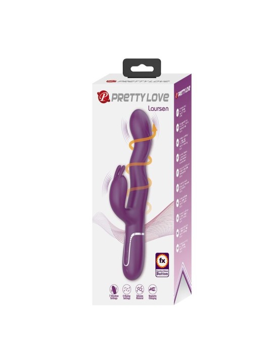 PRETTY LOVE - VIBRADOR LOURSEN RABBIT COM MOVIMENTO DE IMPULSO E 7 VIB