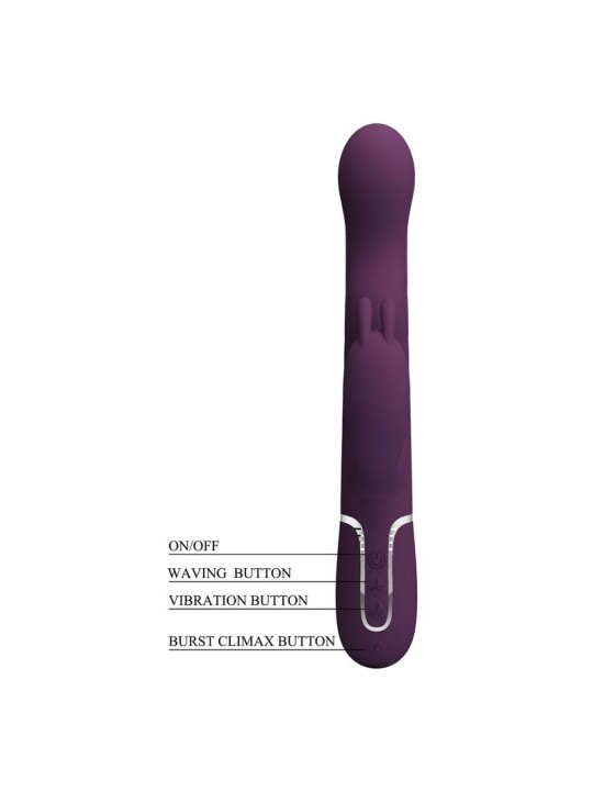 PRETTY LOVE - VIBRADOR LOURSEN RABBIT COM MOVIMENTO DE IMPULSO E 7 VIB