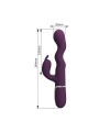 PRETTY LOVE - VIBRADOR LOURSEN RABBIT COM MOVIMENTO DE IMPULSO E 7 VIB