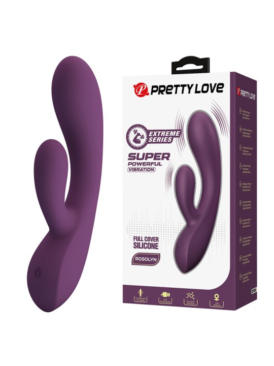 PRETTY LOVE - ROSOLYN VIBRADOR RABBIT RECARGABLE 10 FUNCIONES