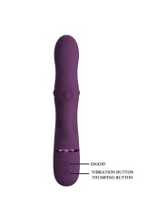 PRETTY LOVE - ZACH OPLAADBARE VIBRATOR MET STOOTFUNCTIE EN KONIJNENVOR