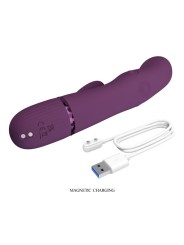 PRETTY LOVE - ZACH WIEDERAUFLADBARER HASE-VIBRATOR MIT STOSSFUNKTIONEN