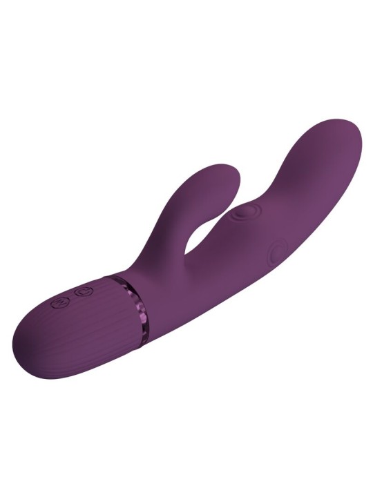 PRETTY LOVE - ZACH VIBRADOR RABBIT RECARGABLE CON EMPUJE 5+5 FUNCIONES