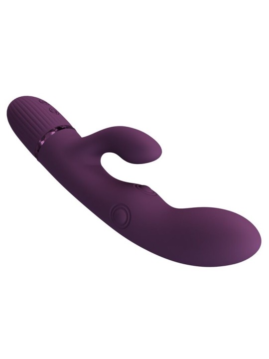PRETTY LOVE - ZACH OPLAADBARE VIBRATOR MET STOOTFUNCTIE EN KONIJNENVOR
