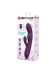 PRETTY LOVE - ZACH OPLAADBARE VIBRATOR MET STOOTFUNCTIE EN KONIJNENVOR