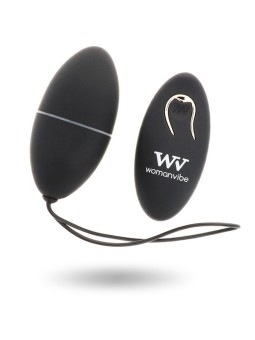 WOMANVIBE - ALSAN EGG FERNBEDIENUNG SCHWARZ SILIKON SCHWARZ