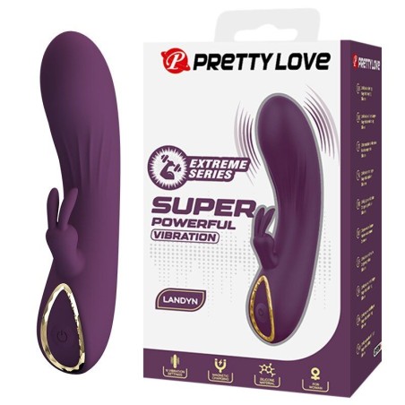 PRETTY LOVE - LANDYN OPLAADBARE KONIJNENVIBRATOR MET 10 FUNCTIES, PAAR