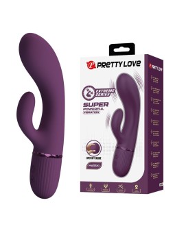 PRETTY LOVE - MARGIE VIBRADOR RABBIT RECARGABLE 10 FUNCIONES MORADO