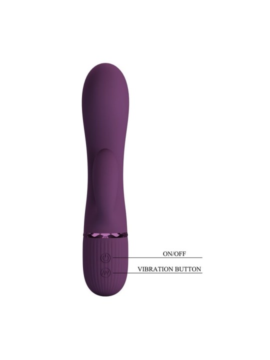 PRETTY LOVE - MARGIE VIBRADOR COELHO RECARREGÁVEL COM 10 FUNÇÕES ROXO