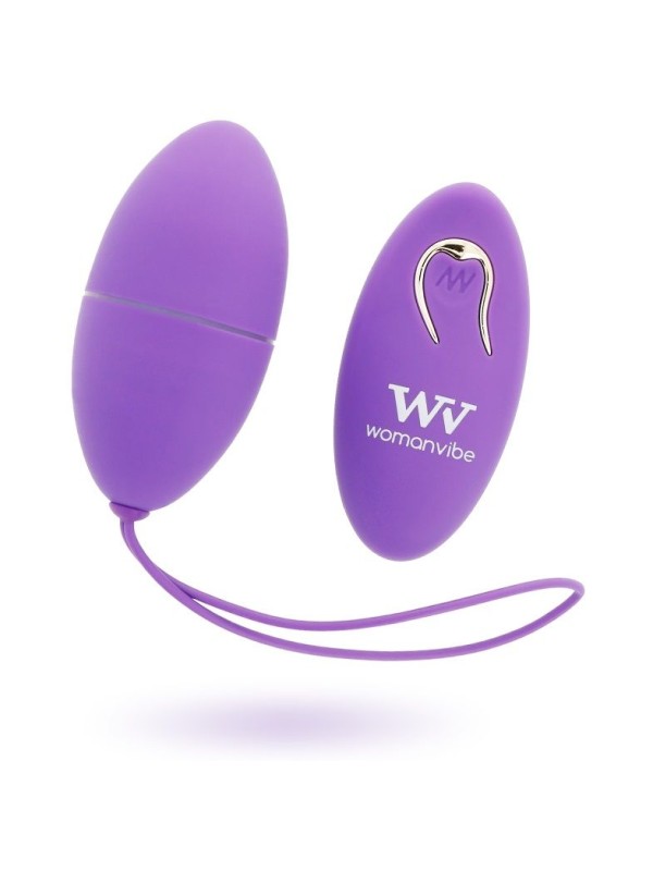 WOMANVIBE - ALSAN EGG AFSTANDSBEDIENING ZWART SILICONEN PAARS