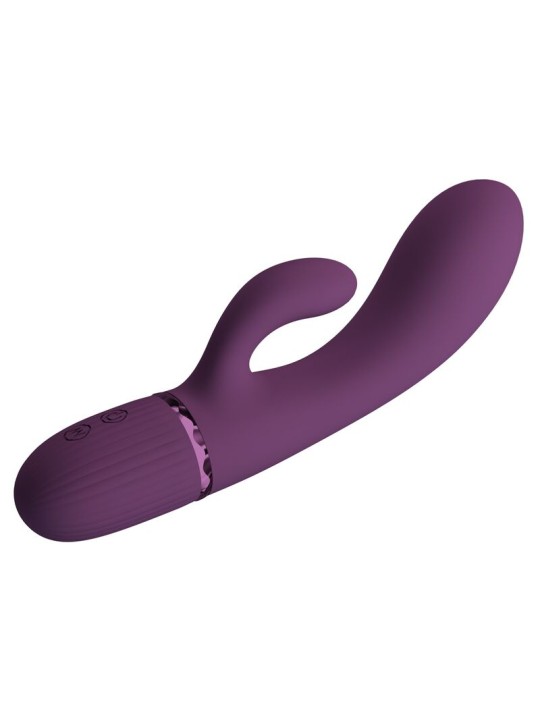 PRETTY LOVE - MARGIE VIBRADOR COELHO RECARREGÁVEL COM 10 FUNÇÕES ROXO