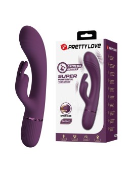 PRETTY LOVE - ROCCO VIBRATEUR LAPIN RECHARGEABLE 10 FONCTIONS VIOLET