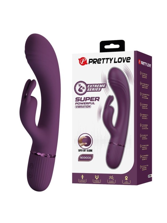 PRETTY LOVE - ROCCO WIEDERAUFLADBARER HASENVIBRATOR MIT 10 FUNKTIONEN,