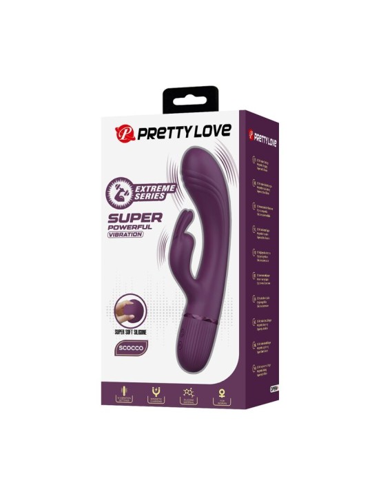PRETTY LOVE - ROCCO WIEDERAUFLADBARER HASENVIBRATOR MIT 10 FUNKTIONEN,