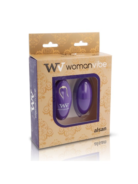 WOMANVIBE - ALSAN SILICONE REMOTE CONTROL EGG PURPLE