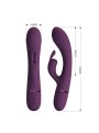PRETTY LOVE - ROCCO VIBRATEUR LAPIN RECHARGEABLE 10 FONCTIONS VIOLET