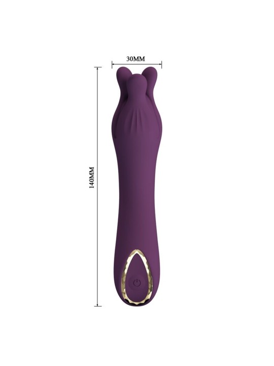 PRETTY LOVE - LUNAO RECHARGEABLE VIBRATOR 10 FUNCTIONS PURPLE