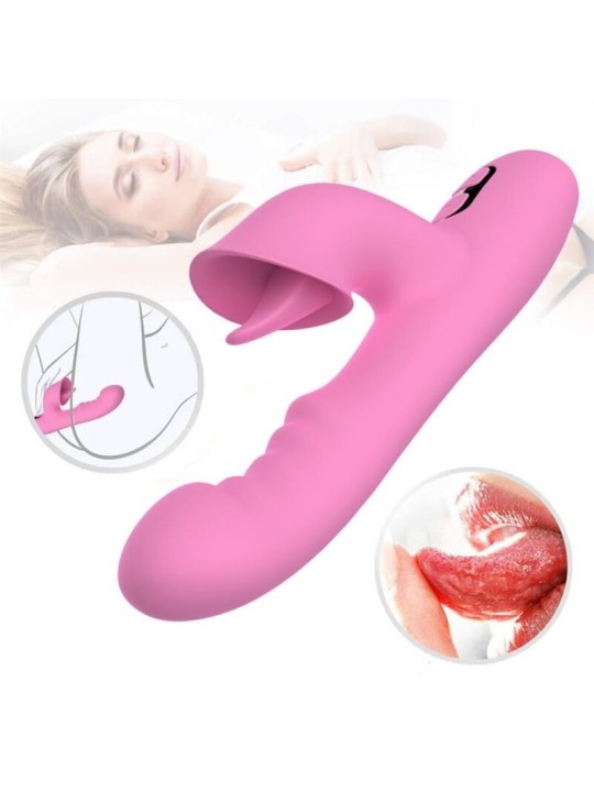 NALONE - T-MAY VIBRATEUR LAPIN MAGIC STICK ROSE