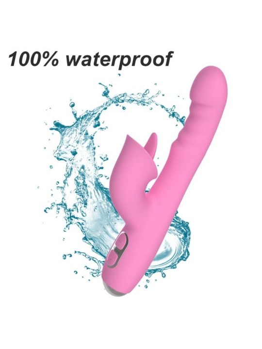 NALONE - T-MAY RABBIT VIBRATOR WITH PUSH AND OSCILLATING MOTION
