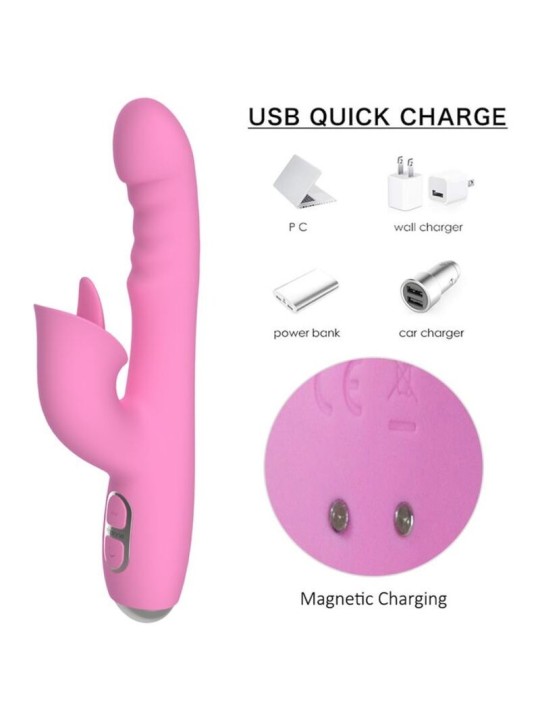 NALONE - T-MAY MAGIC STICK VIBRATOR KONIJN - ROZE