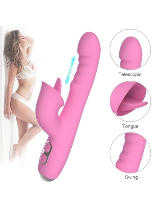 NALONE - T-MAY MAGIC STICK VIBRATOR KONIJN - ROZE