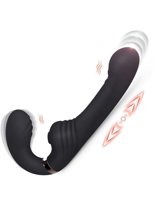 NALONE - ALLOW DUAL VIBE WITH ROTATION AND THRUSTING BLACK