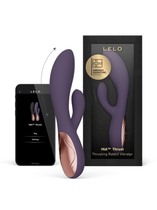 LELO - INA THRUST VIBRADOR RABBIT CON EMPUJE MORADO