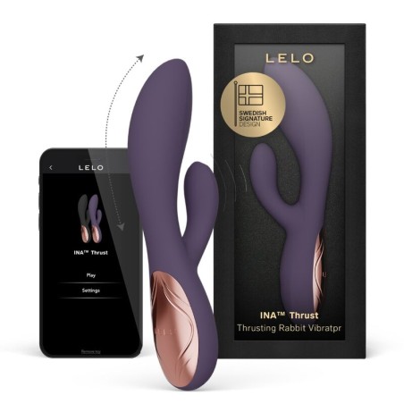 LELO - INA THRUST RABBIT VIBRATEUR À POUSSÉE VIOLET