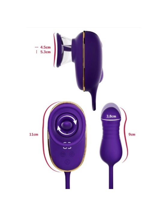 SHE.E.O - SUCCION CLITORIALE AVEC EFFET DE LÉCHAGE ET STIMULATEUR ANAL
