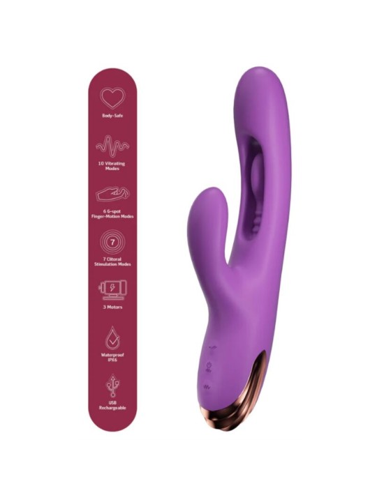 SHE.E.O - VIBRATORE PER IL PUNTO G A FORMA DI CONIGLIO CON MOVIMENTO D