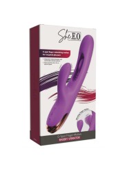 SHE.E.O - VIBRATORE PER IL PUNTO G A FORMA DI CONIGLIO CON MOVIMENTO D