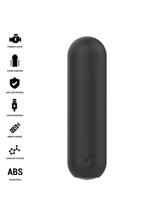 INTENSE - JUDY RECHARGEABLE VIBRATING BULLET WITH REMOTE CONTROL BLACK