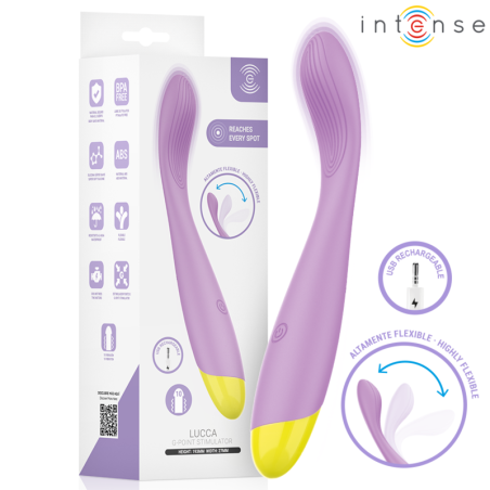 INTENSE - LUCCA STIMOLATORE DEL PUNTO G FLESSIBILE RICARICABILE TRAMIT