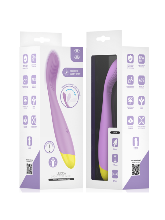 INTENSE - LUCCA FLEXIBLE USB RECHARGEABLE G-POINT STIMULATOR