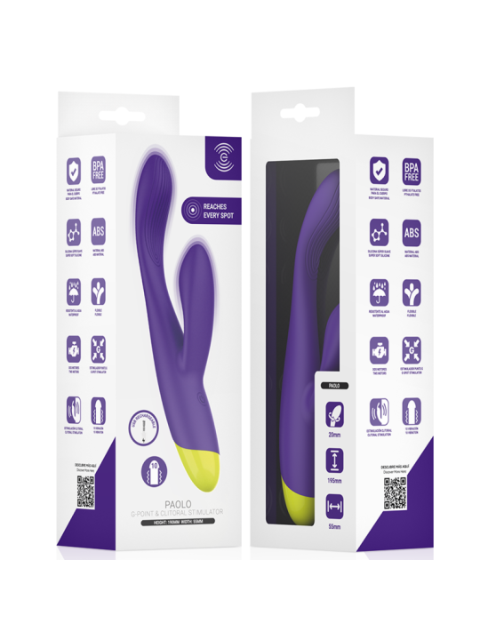 INTENSE - PAOLO OPLAADBARE KONIJNSTIMULATOR VOOR G-SPOT EN CLITORIS