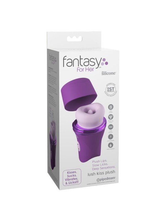FANTASY FOR HER - LUSH KISS PELUCHE VIOLA STIMOLATORE CLITORIDEO A SUZ