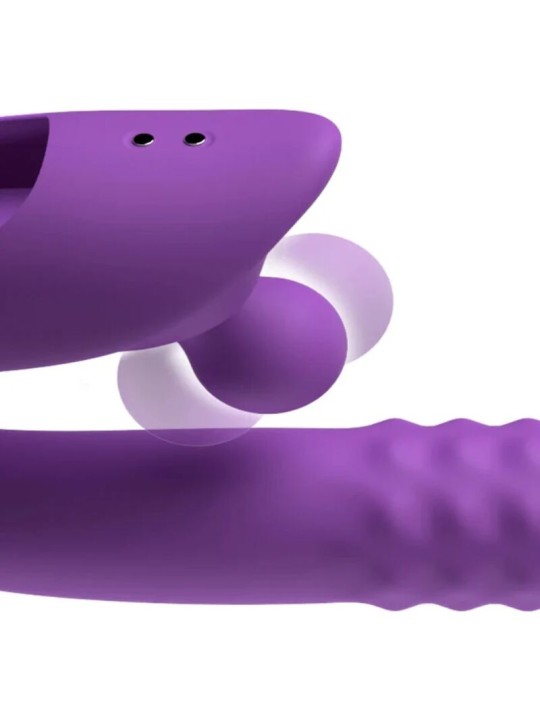 FANTASY FOR HER - HARMONI PRO PURPLE G-SPOT & CLITORAL RABBIT VIBRATOR