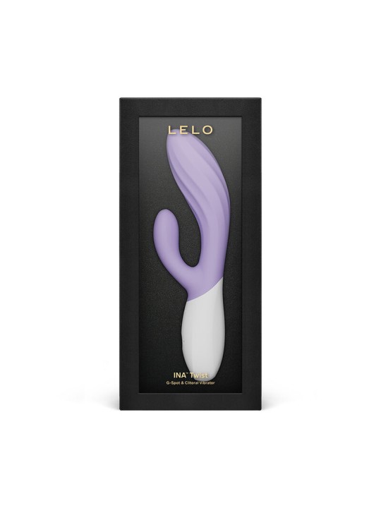 LELO - INA TWIST DOUBLE VIBRATOR RABBIT FOR G-SPOT AND CLITORIS LAVEND