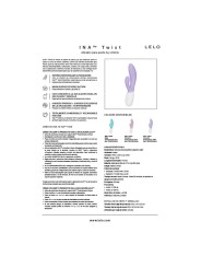 LELO - INA TWIST DOUBLE VIBRATOR RABBIT FOR G-SPOT AND CLITORIS LAVEND