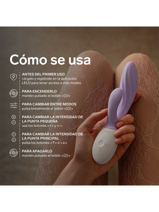LELO - INA TWIST DOPPELVIBRATOR HASE FÜR G-PUNKT UND KLITORIS LAVENDEL