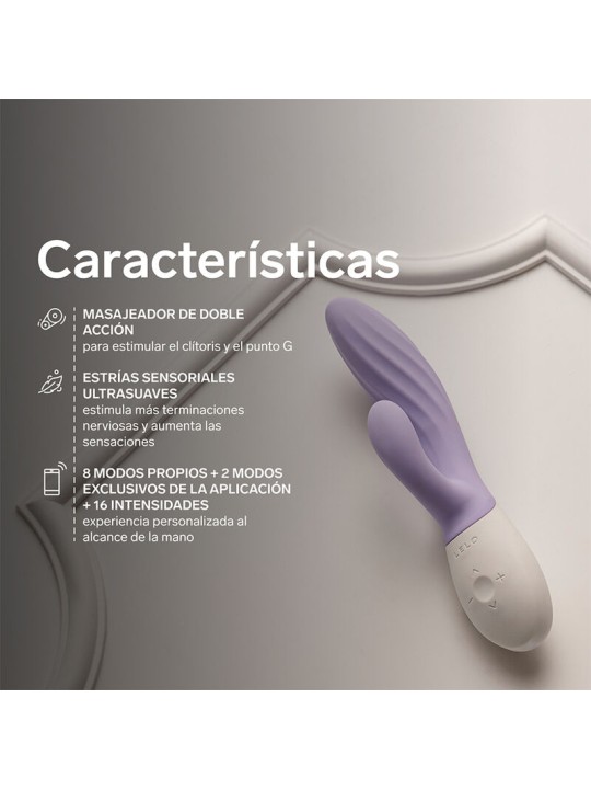 LELO - INA TWIST VIBRADOR DUPLO COELHO PARA PONTO G E CLITÓRIS LAVANDA