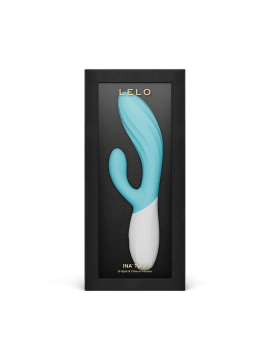 LELO - INA TWIST VIBRADOR DUPLO COELHO PARA PONTO G E CLITÓRIS AZUL