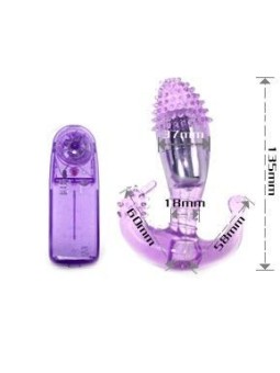 BAILE - ESTIMULADOR LILA VAGINAL Y ANAL CON VIBRACIÓN