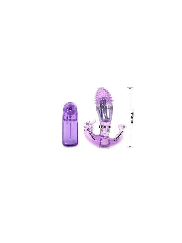 BAILE - FLIEDERFARBENER VAGINAL UND ANALSTIMULATOR MIT VIBRATION