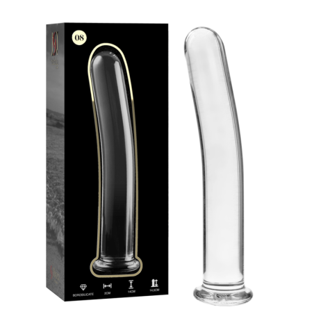 NEBULA SERIES BY IBIZA - MODELO 8 DILDO VIDRO BOROSILICADO TRANSPARENT